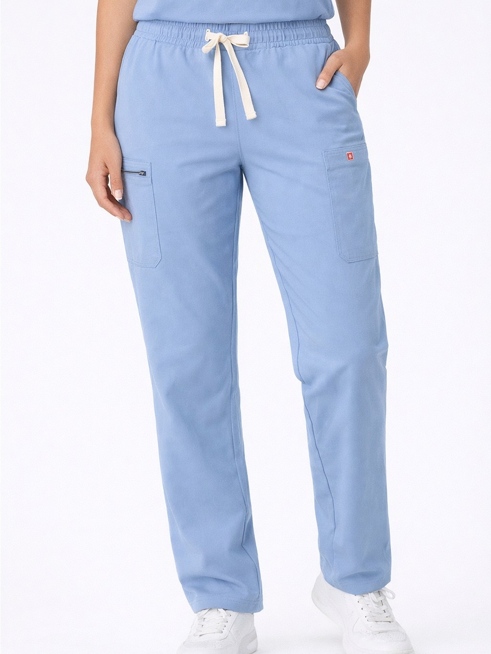 FIGS Yola Technical Collection Scrub Pants Women’s L | Ceil Blue | EUC